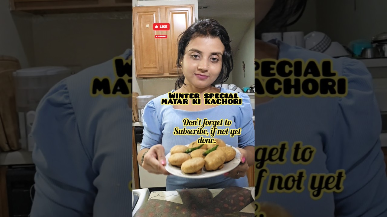 layered crispy flaky  matar kachori | winter special | #matarkachori #kachori #shorts #viral #food🥰