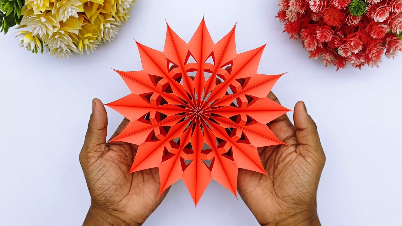 Step-by-Step Cutting Tutorial for 3D Snowflake Design | Easy Paper Craft ❄️✂️