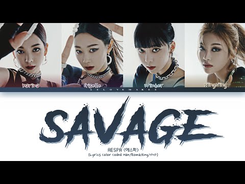 AESPA (에스파) - ' Savage' Lyrics [Color Coded Lyrics Han/Roma/Eng/가사]