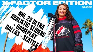 NHL 23 Ultra realistic sliders SUPERSTAR + gameplay Dallas - Seattle