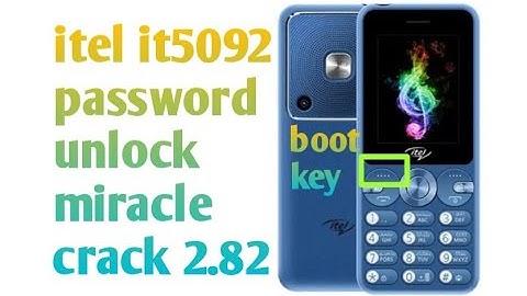 itel it5092 password unlock miracle crack 2.82//itel it5092 password unlock