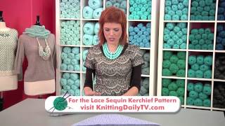 How to Knit an Eyelet Border: KDTV 1308 LE