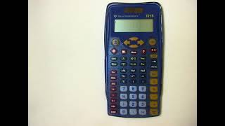 TI 15 Calculator Clear Memory Basic Equations Correcting Mistakes
