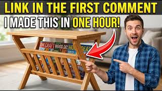 The Ultimate DIY Wooden Magazine Holder Side Table (Space-Saving Genius)