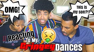 MY DAD & SISTER REACT TO MY OLD, CRINGEY TIKTOKS/DUBSMASH DANCES! *WARNING*| Austin Hines