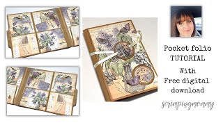 Pocket folio tutorial with free digital download