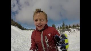 Sled Wipe Out Snow Face