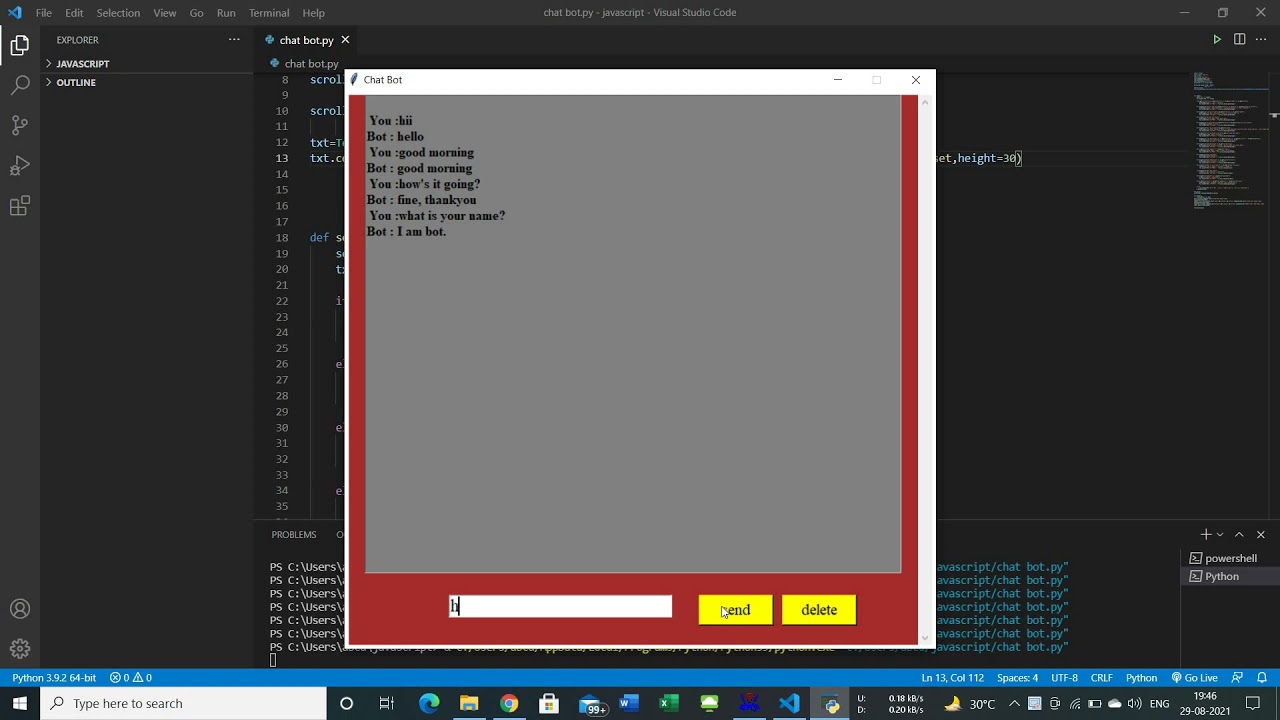 python internship project 