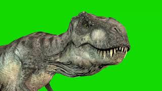New Video T-Rex Closeup Roar Green Screen Hd Tech Guruji