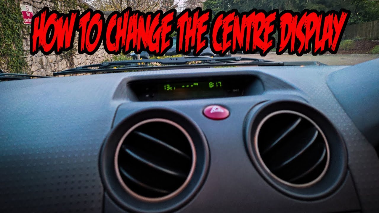 How To Change The Centre Clock Display On A Mitsubishi Colt - Youtube