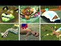 Madagascar All Deaths & Fails / 40 Ways to Die (Game Over) PS2