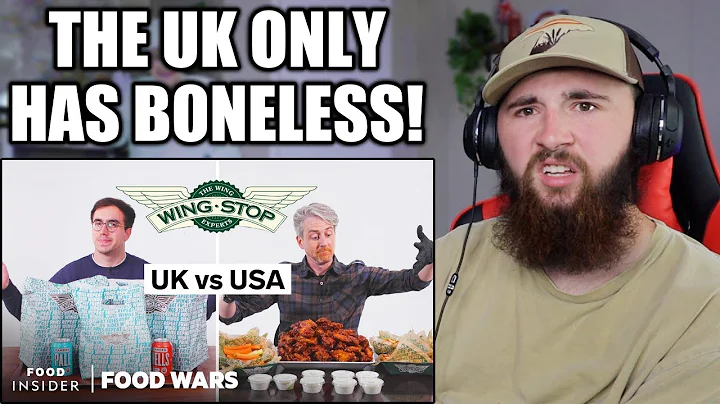 AMERICAN Reacts to UK vs US Wingstop | Food Wars |
