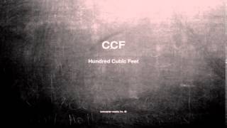 What does CCF mean