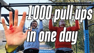 Doing 1000 pull ups in one day ft. Unlazyway