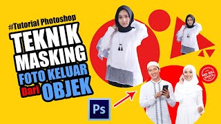 Tutorial Photoshop! Membuat desain foto keluar objek lingkaran seperti promo indosat