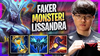 FAKER IS A MONSTER WITH LISSANDRA!  T1 Faker Plays Lissandra MID vs Qiyana! | Season 2023