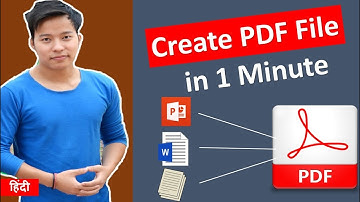 How to Convert Word, Excel, or PowerPoint Documents file to PDF for Free ? pdf file kaise banaye
