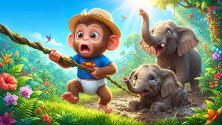 Bon Bon Saves a Baby Elephant 🐘❤️ Emotional Jungle Rescue Story | 4K Animated Realistic Adventure screenshot 5