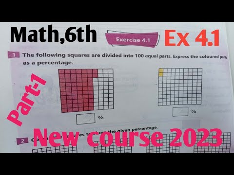 Exercise 4.1 Class 6 Math kpk and PTB new course 2023 part-1| Maths 6 ...