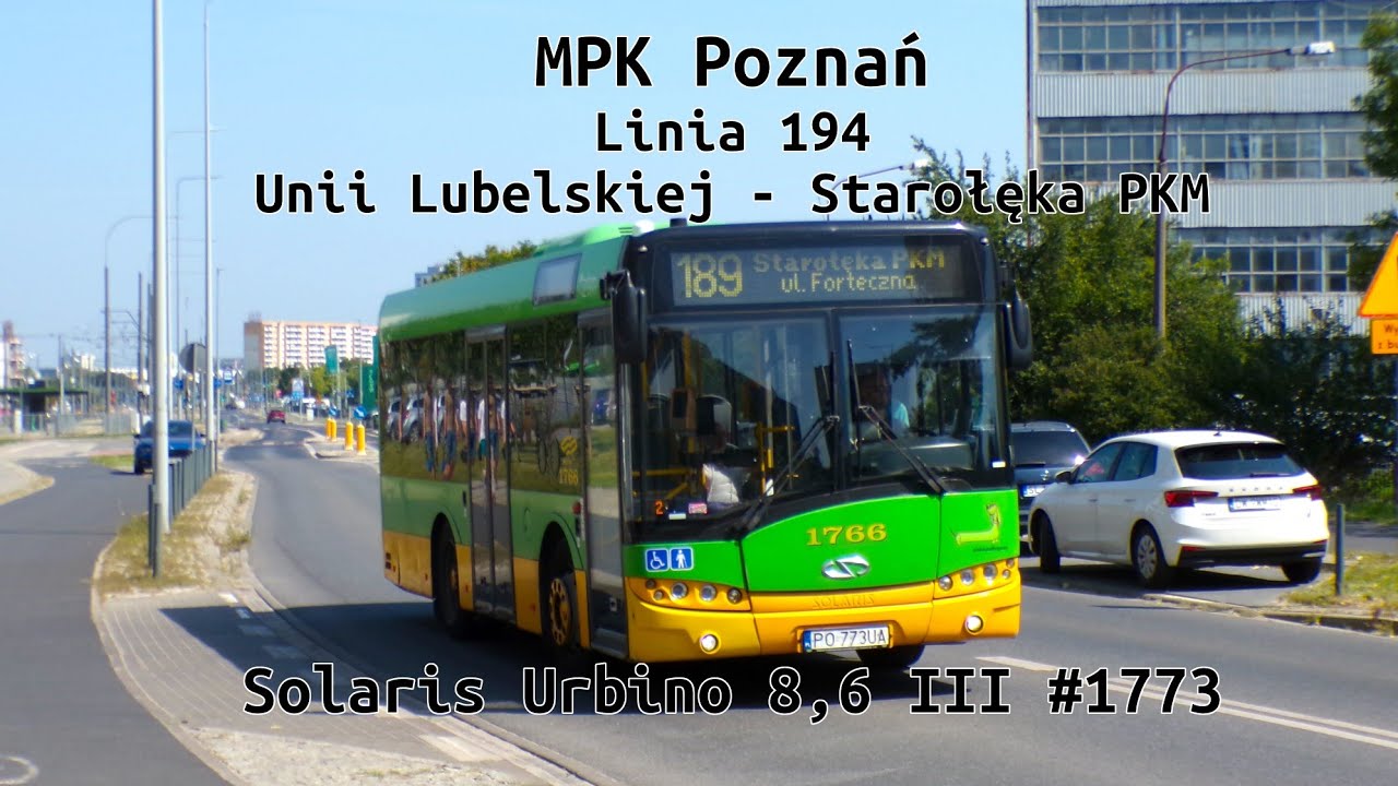MPK Poznań - Solaris Urbino 8,6 III #1773 - Linia 194