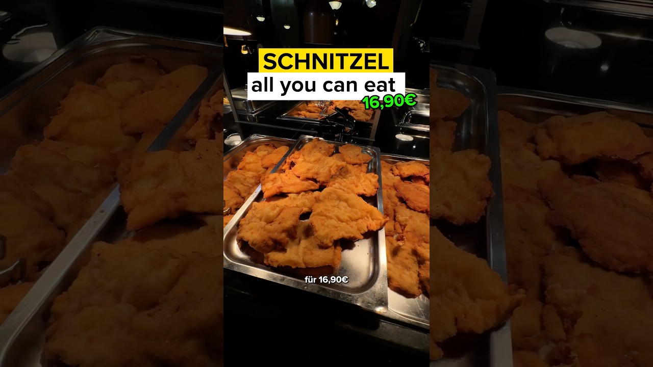 😲 Das gibts einfach wirklich! SCHNITZEL all you can eat! #food #essen #schnitzel #buffet #foodspot