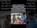 The city pitched in to pay for his $87 permit and police officer showed up #shorts