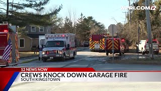 Video Now: Crews knock down fire in South Kingstown