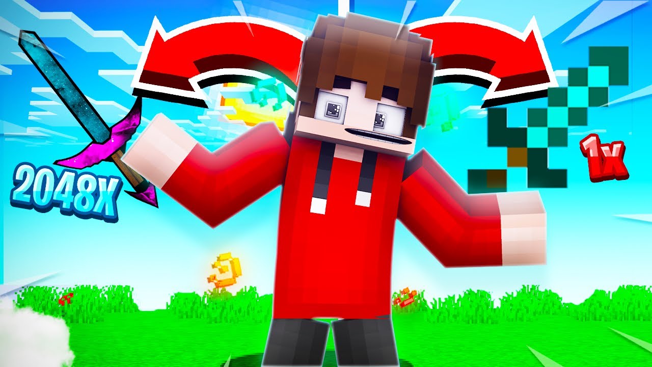 MINECRAFT MA OGNI MORTE LA MIA TEXTURE AUMENTA di RISOLUZIONE!