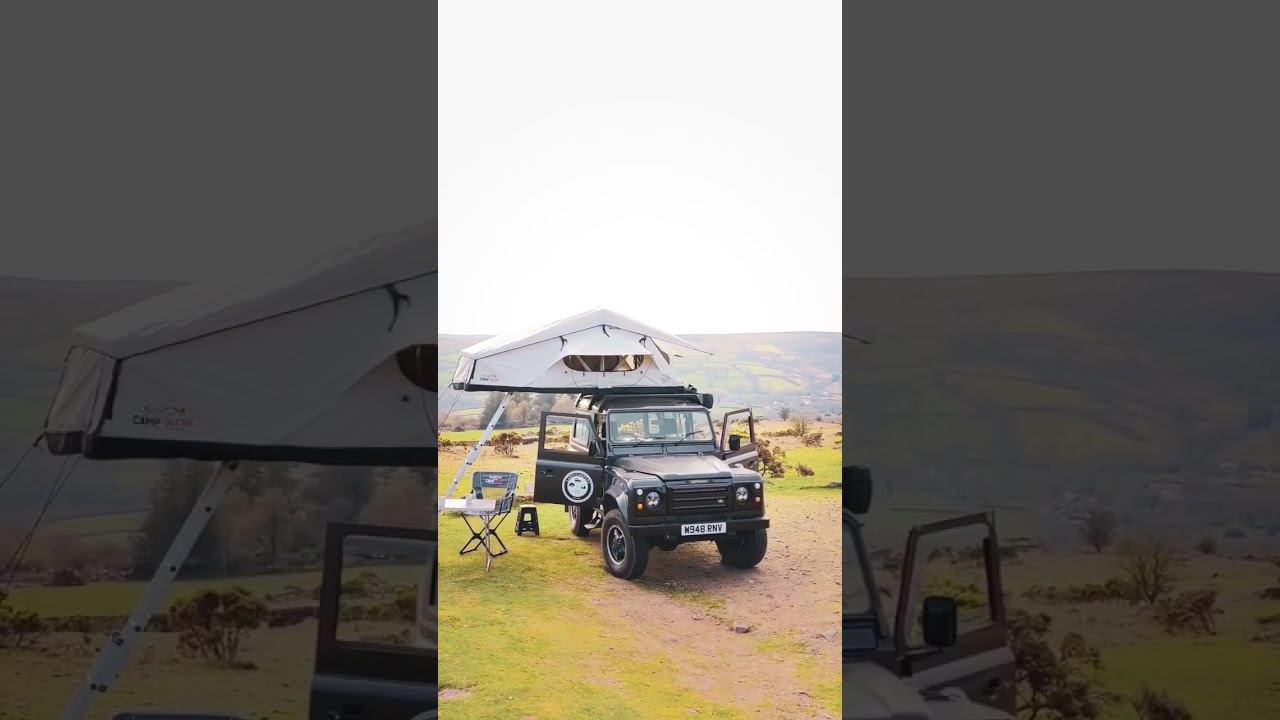 finding the ideal camping spot in a Defender 👌 