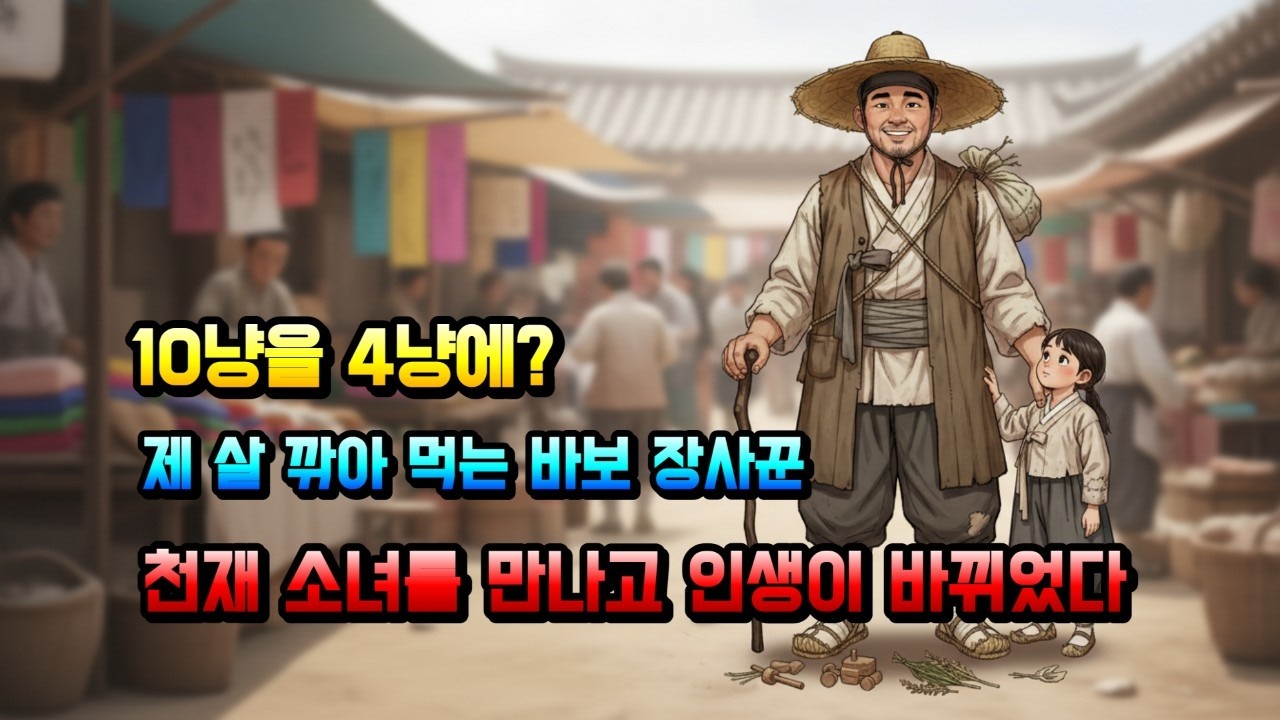 💰원가 10냥짜리를 4냥에 판다고? 세상 모든 걸 다 퍼주다 망하기 직전인 바보 장사치와 그를 구하러 온 천재 아이의 기적 같은 설화 📜 [오디오 설담/잠잘때 듣는 이야기]