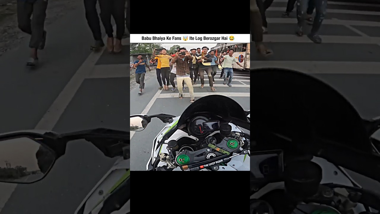 Babu Bhaiya Ke Fans 🤯🙀 #shorts #motovlog #biker #rider #bikeride #riding #ridingshorts
