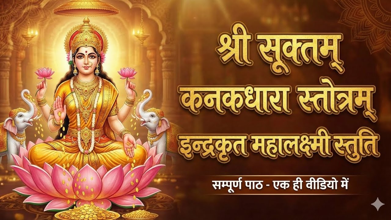 Most Powerful Laxmi Mantras for Wealth & Prosperity | Sri Suktam, Kanakdhara & Indra Krit Stuti