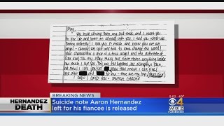 Suicide Note Left By Hernandez To His Fiancee Released