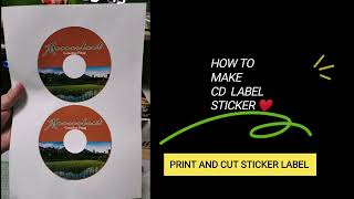 EXTRA INCOME | HOW TO MAKE CD LABEL STICKER