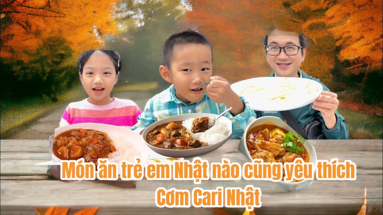 Lần đầu Rì Viu món ăn yêu thích của 2 bạn nhỏ - Japan Carry Rice -Món Ấn độ đã được Nhật hoá.