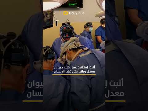 للمرة الأولى في التاريخ رجل بقلب خنزير