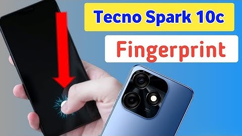 Tecno Spark 10c Display Fingerprint Setting/Tecno spark 10c me screen fingerprint lock kaise kare