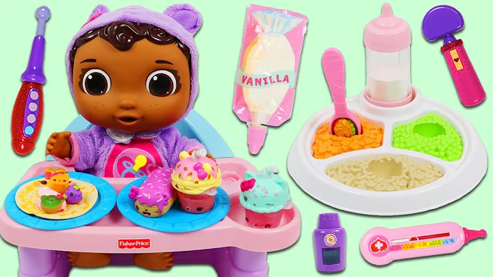 Feeding Disney Jr Doc McStuffins Baby Cece with Ma...