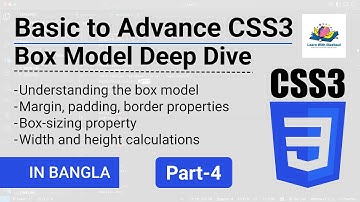 1.5 CSS Box Model Explained in Bangla | Margin, Padding, Border & Box-Sizing | CSS Tutorial