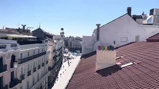 View from our rooftop patio VRBO in Madrid