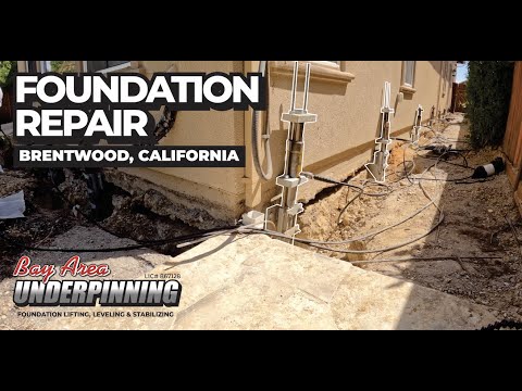 Foundation Repair In Brentwood, California | Installing (42) ECP Resistance Piers