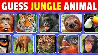 Guess 50 Jungle Animals in 3 Seconds | Easy, Medium, Hard, Impossible
