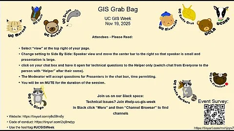 GIS Grab Bag - UC GIS Week 2025 - Day 2