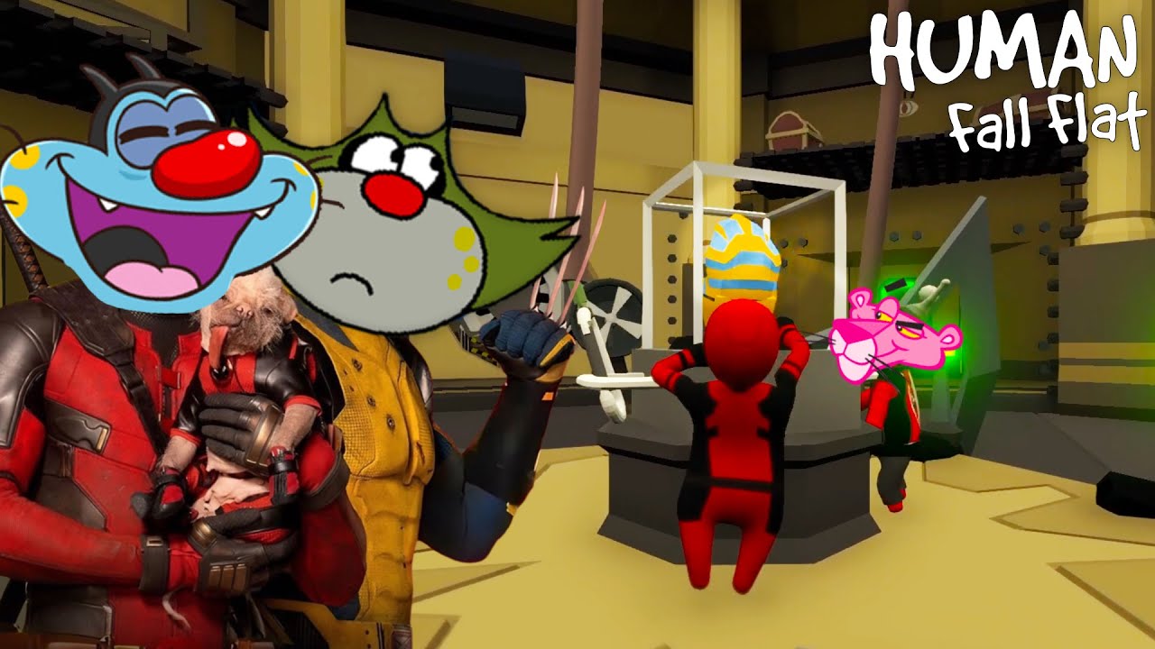 [TRY NOT TO LAUGH] Oggy Becomes DEADPOOL In Funny Human Fall Flat[PART-3]