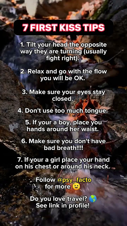 7 First Kiss Tips 💋 Dating Advice #shorts