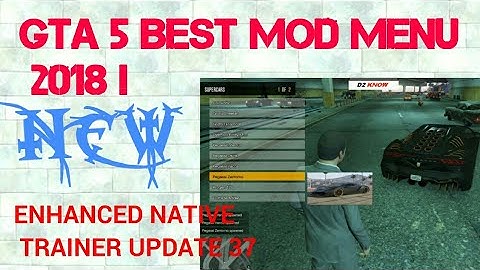 How to download & install Enhanced Native Trainer update (GTA 5 Best mod menu) Tutorials 2018