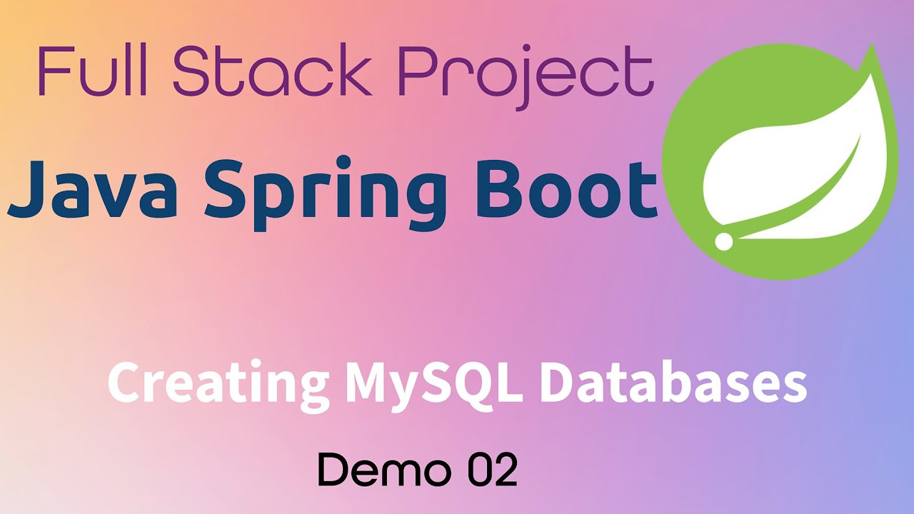 Order Management System - Spring Boot Back End - Demo 02 - YouTube
