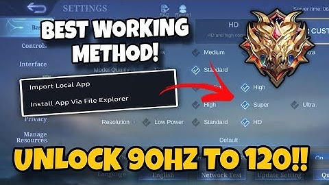 TIPS ON HOW TO UNLOCK 90 to 120hz HFR in MLBB - Tips & Tricks!