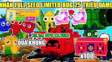 TRỒNG FULL 100 HẠT SEED LIMITED BUG SIÊU PHẨM TITAN HƠN 25 TRIỆU DAME KHỦNG Plant Vs Brainrot