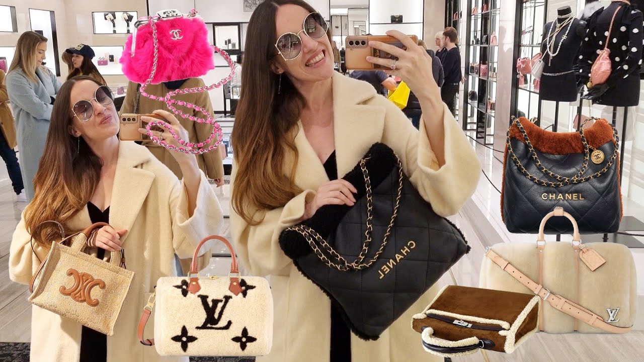 HOTTEST NEW WINTER BAGS 🔥 CHANEL Coco Neige, LV Shearling, YSL, DIOR & more 😍 LONDON LUXURY SHOPPING